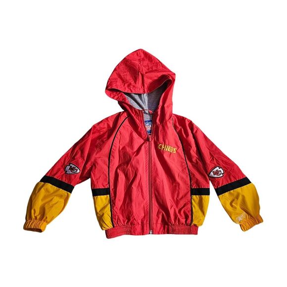 NFL Other - NFL Kanasas Chiefs Reebok Lined Hooded Full Zip Jacket 4T EUC Vintage